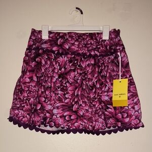 Anna Sui Pink Floral Mini Skirt